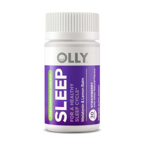 OLLY Sleep Fast Dissolves Supplement, 3 mg Melatonin, Lemon Balm, Vegan, Strawberry, 30 Count OLLY Sleep Fast Dissolves Supplement, 3 mg Melatonin, Lemon Balm, Vegan, Strawberry, 30 Count
