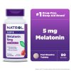 NatrolÂ® Sleep Melatonin Fast Dissolve Tablets, Nighttime Sleep Aid, Strawberry Flavor, 5mg, 90 Count