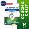 Mucinex DM 12 Hour Max Strength Expectorant & Cough Medicine, Excess Mucus Relief, FSA, 14 Tablets